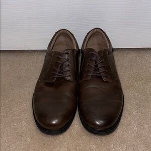 Men’s Merona Classic Brown Leather Dress Shoes Sz 10